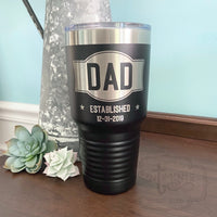 Dad Established Date Cup