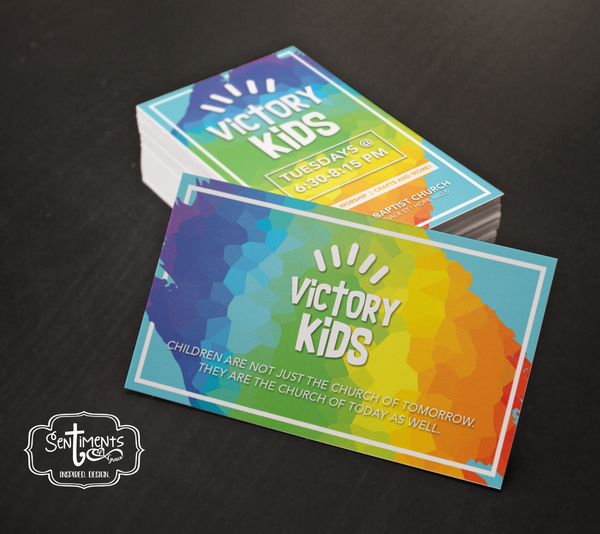 Custom Kids Ministry Business Cards