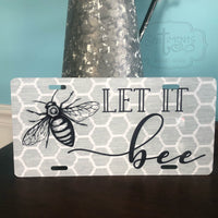 Let It Bee License Plate