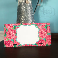 Lilly inspired License Plate with Monogram