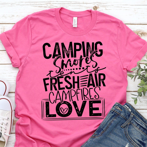 Camping S'mores Tents T-Shirt