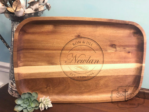 BYOB (Bring your own board!) for engraving - Charcuterie- Wedding - Anniversary - Birthday Gift