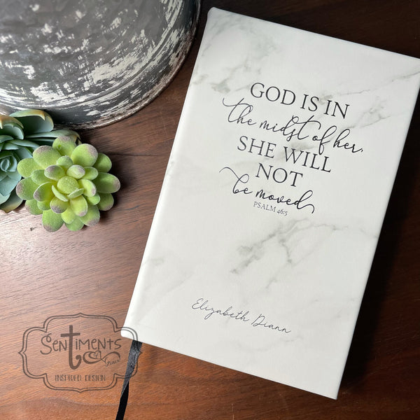 God is in the Midst of Her She will not be moved Journal