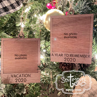 A Year to Remember Vacation No Photo Available 2021 Ornament