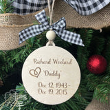 Your Wings Were Ready but my Heart Was Not - Memorial Wood Ornament